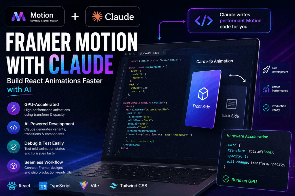 Framer Motion Claude How to Build Smooth React Animations from Scratch